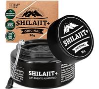 Shilajit Puro del Himalaya 82% Ácido Fúlvico - Alta Concentración - Resina Pura y Natural - 90 g (30 g x3) 180 Días - Recolectado a Mano - Cuchara Dosificadora 500mg - También llamado Himalayan Mumijo