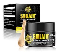 Shilajit - Resina Himalaya, 50 g, resina natural Shilajit original, grosor máximo 600 mg para hombres y mujeres, incluye vaso medidor