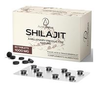 Shilajit Tabletas 30.000 mg, 60 unidades de Shilajit tabletas del Himalaya (1000 mg por porción), ricas en más de 85 minerales y ácido fúlvico, más conveniente que la resina Shilajit (60 tabletas)