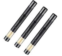 Shilidong Encendedor de inyección Directa Tipo bolígrafo de Paquete Individual/Paquete de 2/3 Paquetes, Mango de Seguridad extendido, Espejo de popa Visible, Llama Ajustable(Black2)