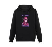 SHILIU YARD All Pain No Gains Men's Hoodies Unisex Black Cotton Print Pullover Sweatshirts XXL