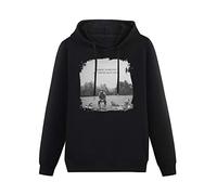 SHILIU YARD All Things Must Pass Men's Hoodies Unisex Black Cotton Print Pullover Sweatshirts XL