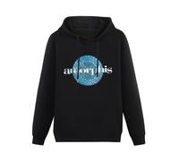 SHILIU YARD Amorphis CD Cvr Elegy Karelian Thousands Lakes Men's Hoodies Unisex Black Cotton Print Pullover Sweatshirts XL