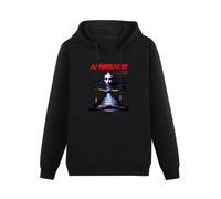 SHILIU YARD Annihilator Never Neverland Men's Hoodies Unisex Black Cotton Print Pullover Sweatshirts 3XL