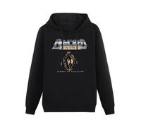 SHILIU YARD Armored Saint Logo 03 Men's Hoodies Unisex Black Cotton Print Pullover Sweatshirts XL