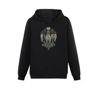 SHILIU YARD As I Lay Dying Birds Men's Hoodies Unisex Black Cotton Print Pullover Sweatshirts M