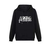 SHILIU YARD Asking Alexandria Men's Hoodies Unisex Black Cotton Print Pullover Sweatshirts XL
