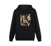 SHILIU YARD Grandmaster Flash and The Furious Five Music Breakdance Men's Hoodies Unisex Black Cotton Print Pullover Sweatshirts M