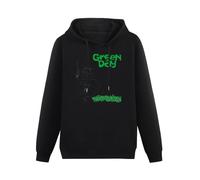 SHILIU YARD Green Day Kerplunk Punk Rock Band Men's Hoodies Unisex Black Cotton Print Pullover Sweatshirts XXL