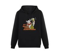 SHILIU YARD Hagar The Horrible Happy Hour Men's Hoodies Unisex Black Cotton Print Pullover Sweatshirts 3XL