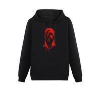 SHILIU YARD Hand of Blood Handofblood Logo Men's Hoodies Unisex Black Cotton Print Pullover Sweatshirts S