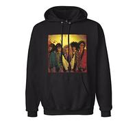 SHILIU YARD Hanoi Rocks Self Destruction Blues (1982) Men's Hoodies Unisex Black Cotton Print Pullover Sweatshirts XXL