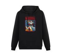 SHILIU YARD He Sees You When You'Re Sleeping Men's Hoodies Unisex Black Cotton Print Pullover Sweatshirts 3XL