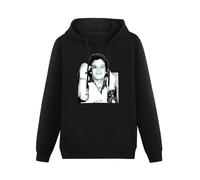 SHILIU YARD Hector Lavoe Men's Hoodies Unisex Black Cotton Print Pullover Sweatshirts M