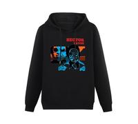 SHILIU YARD Hector Lavoe Salsa Music Puerto Rico Men's Hoodies Unisex Black Cotton Print Pullover Sweatshirts 3XL
