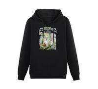SHILIU YARD Helloween Dr.Stein Men's Hoodies Unisex Black Cotton Print Pullover Sweatshirts L