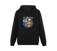 SHILIU YARD Helloween I Want out Tour Men's Hoodies Unisex Black Cotton Print Pullover Sweatshirts 3XL