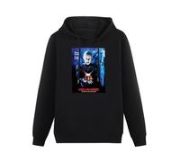 SHILIU YARD Hellraiser Men's Hoodies Unisex Black Cotton Print Pullover Sweatshirts XXL
