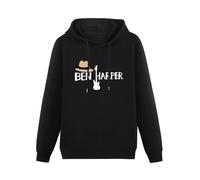 SHILIU YARD Hera-Boom Ben Harper Guitar Men's Hoodies Unisex Black Cotton Print Pullover Sweatshirts XL