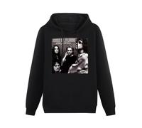 SHILIU YARD Heroes del Silencio Avalancha Men's Hoodies Unisex Black Cotton Print Pullover Sweatshirts 3XL