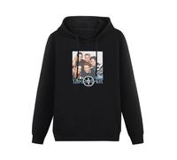 SHILIU YARD Take That Group Hug Men's Hoodies Unisex Black Cotton Print Pullover Sweatshirts XL