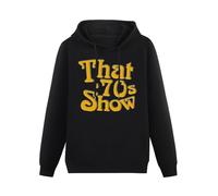 SHILIU YARD That 70S Show TV Show Men's Hoodies Unisex Black Cotton Print Pullover Sweatshirts XXL
