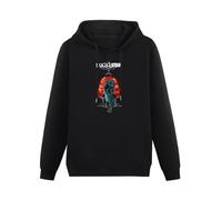 SHILIU YARD The Acacia Strain Men's Hoodies Unisex Black Cotton Print Pullover Sweatshirts L