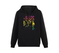 SHILIU YARD The B-52S Cosmic Thing Group Men's Hoodies Unisex Black Cotton Print Pullover Sweatshirts M