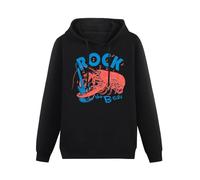 SHILIU YARD The B-52S Rock Lobster UK Wave Punk Men's Hoodies Unisex Black Cotton Print Pullover Sweatshirts 3XL