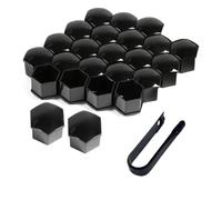 SHILONGBAIHUO 24 Piezas Tapas para Tuercas de Rueda para Skoda Octavia 4 (IV) 2021-2025, Tapones Tornillos Ruedas Coche, Tapa embellecedora de Tuerca de Rueda,19mm