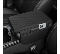 SHILONGBAIHUO Funda Reposabrazos Coche para Audi Q2 2016-2025, Cojín de Apoyabrazos de Coche Almohadilla para Consola Central de Coche,Black