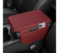 SHILONGBAIHUO Funda Reposabrazos Coche para BMW 5er 520 525 528 530 535 2022 2023 2024 2025, Cojín de Apoyabrazos de Coche Almohadilla para Consola Central de Coche,Red