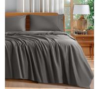 Shilucheng Juego de sábanas 100% algodón tamaño Queen, 600 Hilos, sábanas de Lujo de algodón Egipcio, sábanas de Calidad de Hotel de 5 Estrellas, Transpirables y refrescantes, Bolsillo de 16 Pulgadas