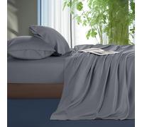 Shilucheng Juego de sábanas 100 % Tencel de eucalipto, sábanas de seda Lyocell refrescantes