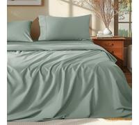 Shilucheng Juego de sábanas de 100% algodón Egipcio tamaño King, 1000 Hilos, sábanas de algodón de Lujo, Ropa de Cama y Fundas de Almohada Transpirables y refrescantes, Bolsillo de 40.6 cm de