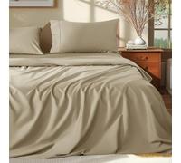 Shilucheng Juego de sábanas de 100 % algodón egipcio tamaño Queen, 1000 hilos, sábanas de algodón de lujo, ropa de cama y fundas de almohada transpirables y refrescantes, bolsillo de 40 cm de