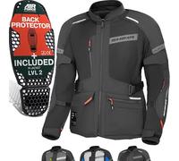 SHIMA Alpha Chaqueta textil de moto impermeable, negro, tamaño XL para Hombres