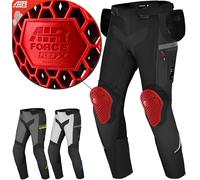 SHIMA Alpha Pantalon Moto Hombre Mujer Protectores Airforce Homologado Ajustado Textile Urbano Pantalón Impermeable Protección Ventilado Traje de Moto Ropa de Verano (Masculinos, Negro, XL)