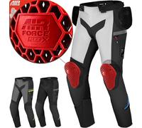 SHIMA Alpha Pantalon Moto Hombre Mujer Protectores Airforce Homologado Ajustado Textile Urbano Pantalón Impermeable Protección Ventilado Traje de Moto Ropa de Verano (Masculinos, Azul, XXL)
