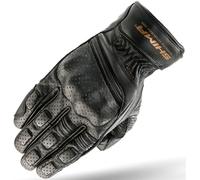 SHIMA AVIATOR Guantes Moto Hombre Cuero Homologados Corto Verano Motos Guante Ventilado Certificatos Con Protección Motorista Racing Protecciones Ventilación Verão (Hombre, Negro, XL)