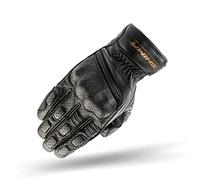 SHIMA AVIATOR Guantes Moto Hombre Cuero Homologados Corto Verano Motos Guante Ventilado Certificatos Con Protección Motorista Racing Protecciones Ventilación Verão (Hombre, Negro, XXL)