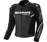 SHIMA Chaqueta de cuero para moto Bandit 2.0 – Perforada – Negro/Blanco Talla 52