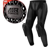 Shima Bandit Pantalon Moto Hombre Protectores Airforce Homologado Ajustado CueroTraje de Moto Urbano Pantalón Protección de Rodilla Ventilado Elástico Ropa de Verano (Masculinos, Negro, 54)