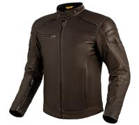 SHIMA Blake Chaqueta de cuero para motocicleta, marrón, tamaño M para Hombres