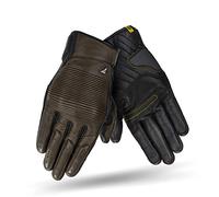 SHIMA BLAKE GLOVES Guantes Moto Hombre Cuero Homologados Corto Verano Motos Guante Ventilado Certificatos Con Protección Motorista Racing Protecciones Ventilación Verão (Masculinos, Marrón, L)