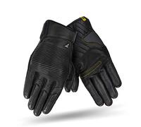 SHIMA BLAKE GLOVES Guantes Moto Hombre Cuero Homologados Corto Verano Motos Guante Ventilado Certificatos Con Protección Motorista Racing Protecciones Ventilación Verão (Masculinos, Negro, XXL)