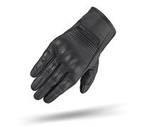 SHIMA BULLET Guantes Moto Hombre Cuero Homologados Corto Verano Motos Guante Ventilado Certificatos Con Protección Motorista Racing Protecciones Ventilación Verão (Masculino, Negro, M)