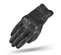 Shima Caliber Guantes Moto Mujer Cuero Homologados Corto Verano Motos Guante Ventilado Certificatos con Protección Motorista Racing Protecciones Ventilación Verão (Femenino, Mujer - Negro, S)