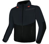 Shima Sudadera de moto Daybreaker con capucha – FiberQL, aramida y protecciones CE – Negro/Gris XL