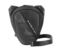 SHIMA Division Hip Bag Bolsa Pierna Moto Hombre Mujer Riñonera Bolso Cintura Reflectante Motorista Bolsillo Impermeable Herramientas Piernera (Negro, 2 litros)